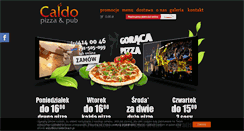 Desktop Screenshot of caldo-pizza.pl