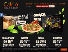 Tablet Screenshot of caldo-pizza.pl